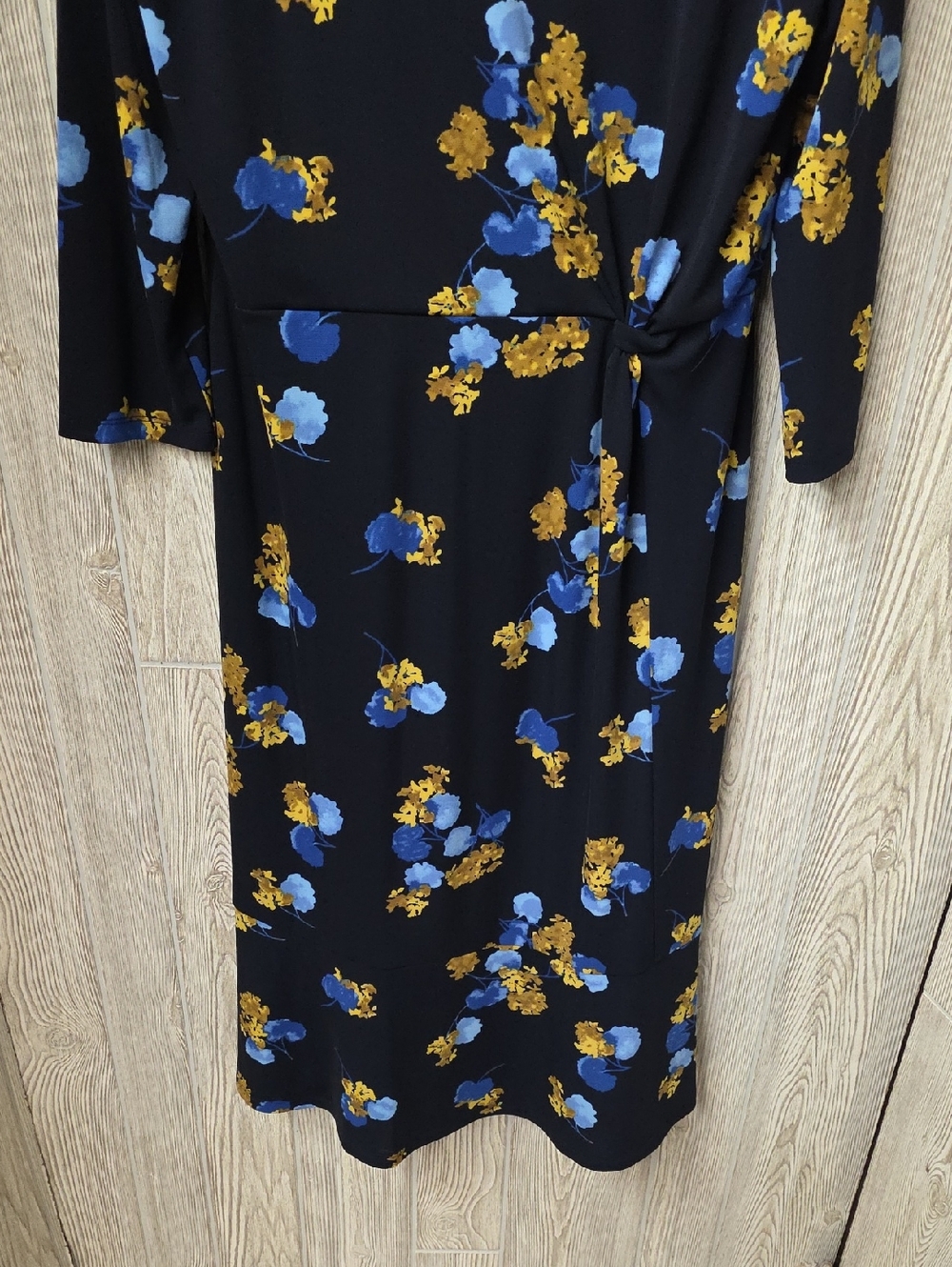 Talbots Jersey Twist Floral Midi Dress Womens Plus Size 16 NWT - Picture 3 of 13